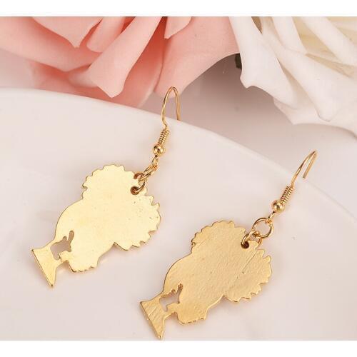 Gold Africa women Earrings Women/Girl Love Trendy Jewelry for African/Arab/Middle Eastern best gift wedding bridal earrings