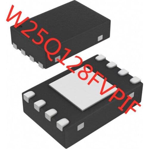 10PCS Free shipping W25Q128FVPIF 25Q128FVPF WSON8 New original authentic