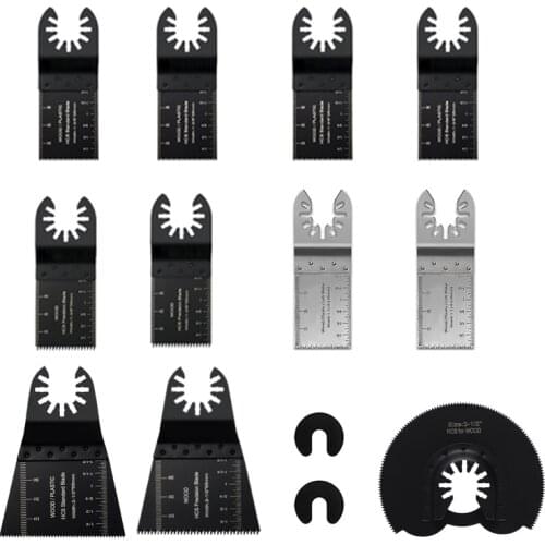 13 Pcs Oscillating Saw Blades SetTool Blades Quick Release Multifunction Tool Accessories Universal for Home DIY Wood and Metal