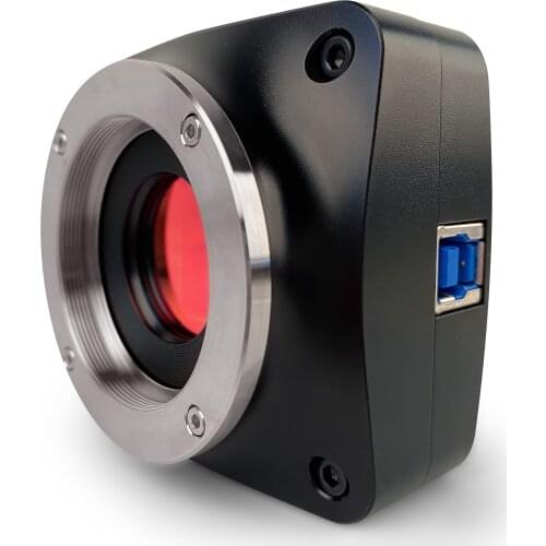 16MP USB3.0 Mircoscope C-mount Mono camera U3CMOS16000KMB with Panasonic 4/3inch CMOS Sensor for Darkfield, Fluorescence use