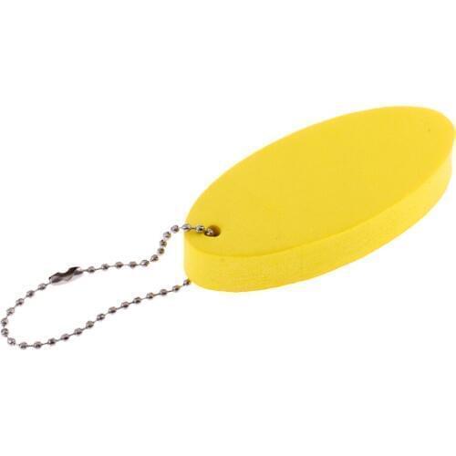 2pcs Oval Foam Floating Key Ring Beads Keychain For Boating Water Sports