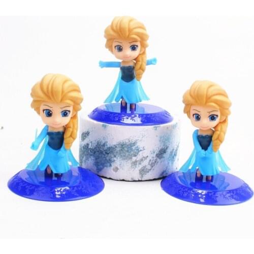 3Pcs/Set Disney Frozen Action Figure PVC Models Different Shapes Cartoon Elsa Princess Dolls Gift for Girls