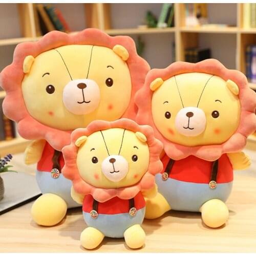 30/45/55cm Kawaii Lion Toys Stuffed Dolls Plush Lion Toys Soft Animal Plush Toys for Children Girl Present