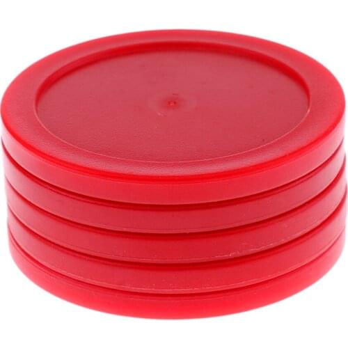5 Pieces 62mm Durable Plastic Air Hockey Pucks Choice of Colors Entertainment Table Game Standard Air Hockey Pucks Accessories