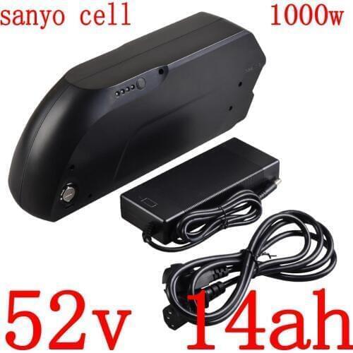 52V 14Ah electric bike battery 52v lithium battery use sanyo cell 51.8V ebike battery for Bafang BBSHD BBS02 750W 1000W motor