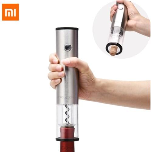 Xiaomi Mijia CIRCLE JOY Automatic Red Wine Bottle Stainless steel Electric Corkscrew Foil Cutter Base Cork Out Tool