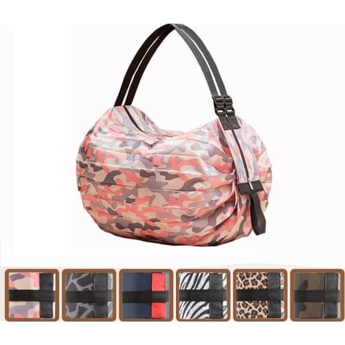 Big Size Large Tote Reusable Polyester Portable Shoulder Bag Folding Shopping Toto bags