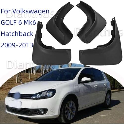 For Volkswagen VW GOLF 6 Mk6 2009-2013 2010 2011 2012 Car Mudguard Anti-splash Anti-Fouling Front Rear Fender Accessories