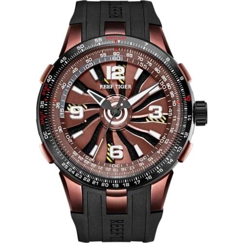 Mens watches top luxury brand,men automatic watch Reef Tiger man sport mechanical wristwatch waterproof clock Switzerland montre