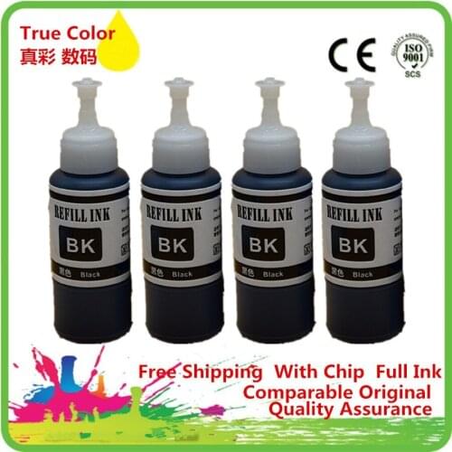 Specialized Black Dye Ink For Epson Ink Tank System Inkjet Printer L350 L362 L366 L550 L555 L566 L800 L801 L805 L100 L110 L120
