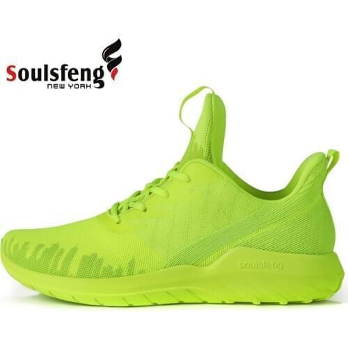 Soulsfeng West Bay Design Mens Running Shoes Casual Breathable Athletic Sports Training Shoes Sneakers Outdoor Jogging Shoes