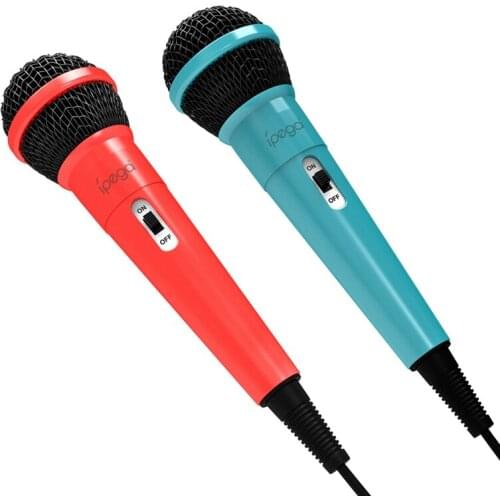 Ipega Dual Wired Microphone HD Noise Reduction Game Microphone For N-S/P5/P4/PC/-ONE