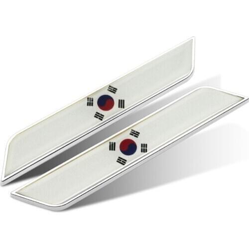 Beautiful Asian South Korea Korean National Flag Emblem Car Stickers Auto Windows Doors Trunks Decorating Free Shipping