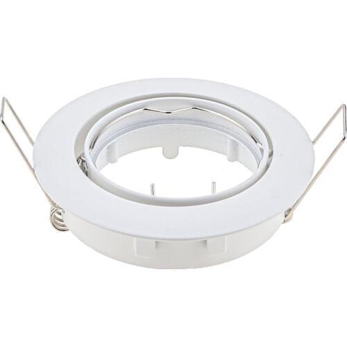 Round Zinc Alloy Adjustable Ceiling Light Stand Embedded Ceiling Light Downlight Lamp Ceiling Light Accessories GU10 MR16