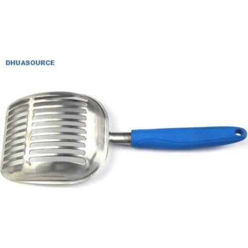 Cat litter scooper with deep shovel cat kit black sand shovels Non Stick Plated Aluminum Scoop