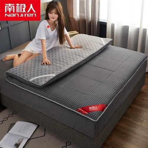 NANJIREN Home Textile Products Mattress Cover Simple Thicker Soft Collapsible Comfortable Polyester Students Bedding Set