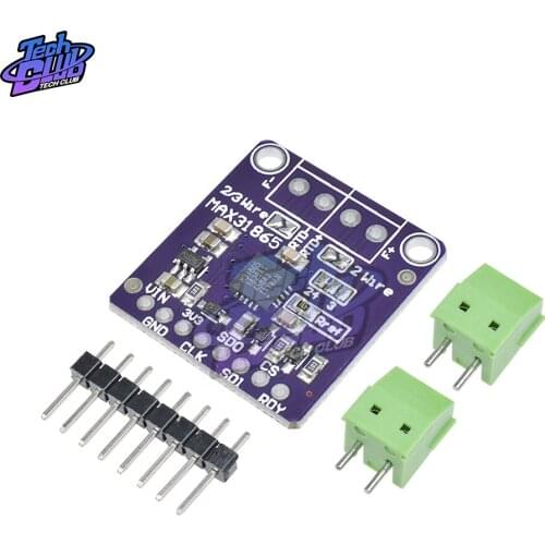 MAX31865 PT100 To PT1000 RTD-to-Digital Converter Board Temperature Thermocouple Sensor Amplifier Module 3.3V 5V For Arduino
