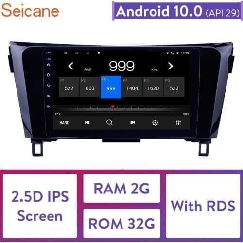 Seicane 9 Inch Android 10.0 RAM 2GB+ ROM 32GB Car Radio Head Unit for 2013 2014 Nissan X-Trail GPS Navigayion Multimedia Player
