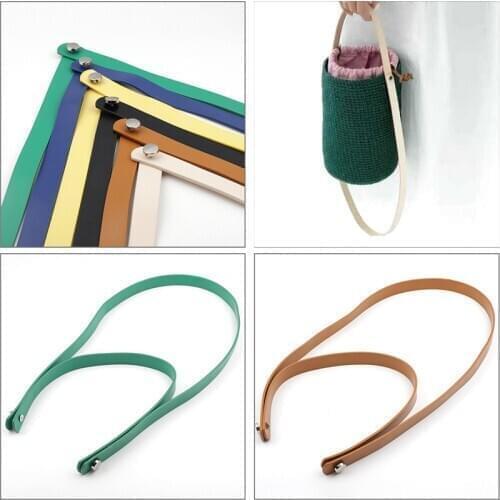 Shoulder Bag Strap PU Leather Bag Handle Bucket Handbag Straps Belts For Women Handmade Handbags Crossbody Bags Accessories
