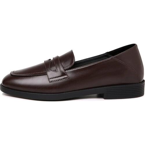 Round Toe Square Heel Single Shoes Set Foot Solid Color Shoes Women Waterproof Platform Women Shoes