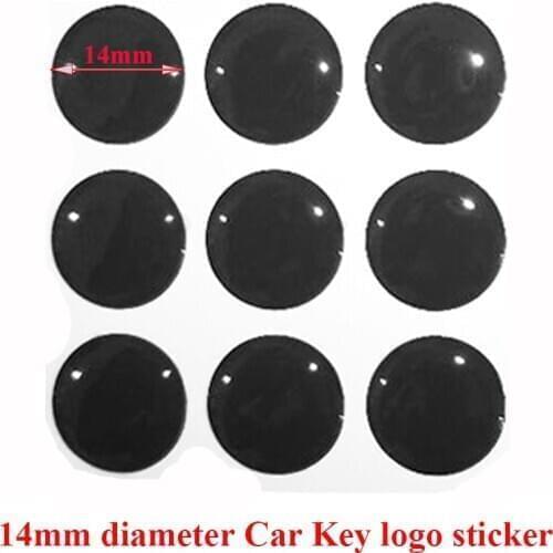 14mm car emblem for KEYDIY VVDI JMD remotes with top quality epoxy resin crystal material