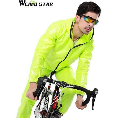 Weimostar Waterproof Cycling Raincoat Pro Cycling Jersey MTB Bike Clothing Windproof Compressed Bicycle Clothes Equipment