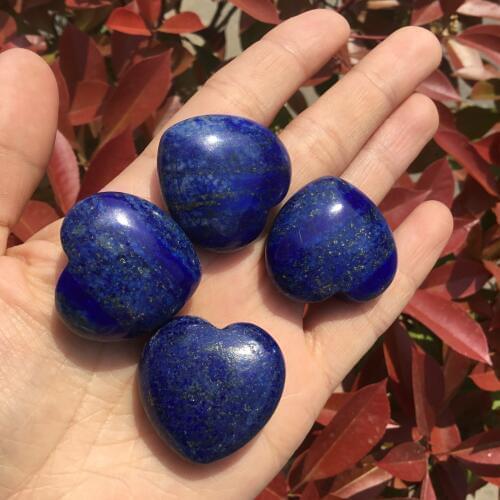 1pc Natural Lapis Lazuli stone crystal heart shaped stones