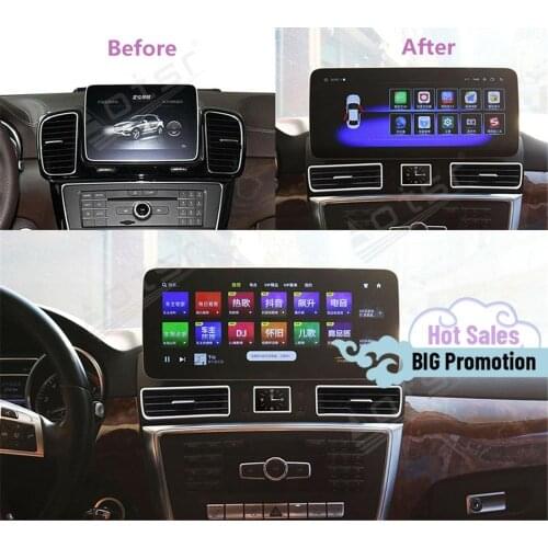 128G Carplay Android For Mercede Benz GLE 2012 2013 2014 2015 2016 2017 2018 2019 GPS Navi Stereo Audio Radio Receiver Head Unit