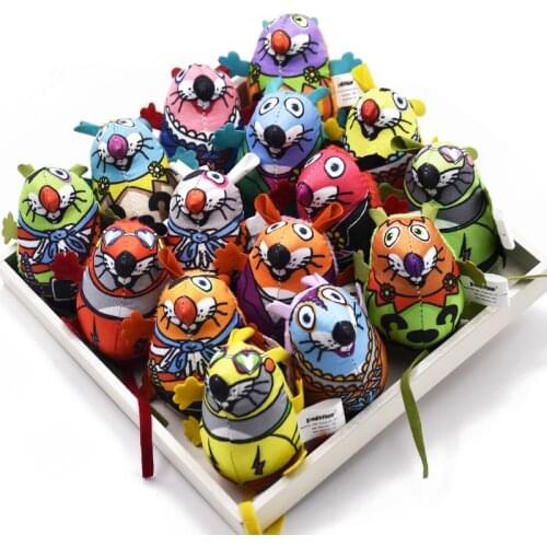 15pcs New pet cat toy natural catnip pet cat bell cat cat toy cat supplies vocal cord catnip colorful mouse plush mouse toy set