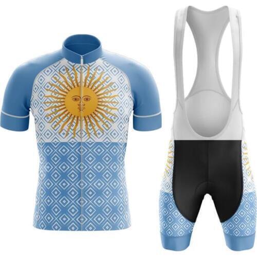 2020 Argentina Team cycling Jersey Men Cycling Clothing Biking Clothes Road Bike Racing Summer Wear Ropa Ciclismo Maillot