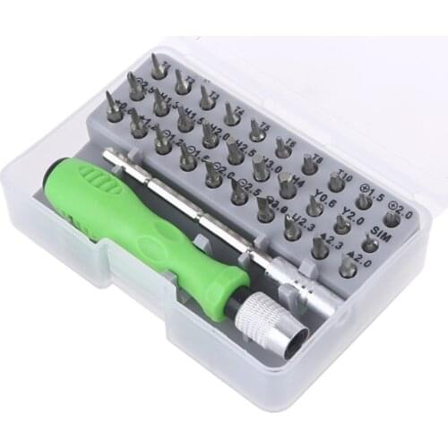 32 in 1 Precise Screwdriver Set Mini Magnetic Bits Kit Phone Laptop Mobile Tool