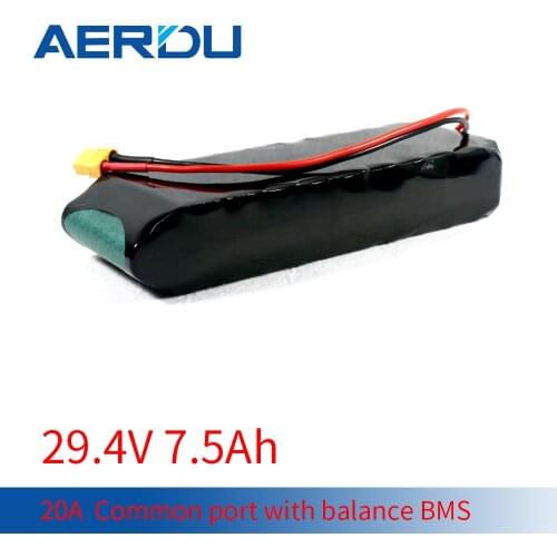 AERDU 24V 7S3P 7.5Ah rechargeable 18650 Liion Battery Pack high power for Electric Bicycle Moped Scooters+xt60 pulg 2500mah 390
