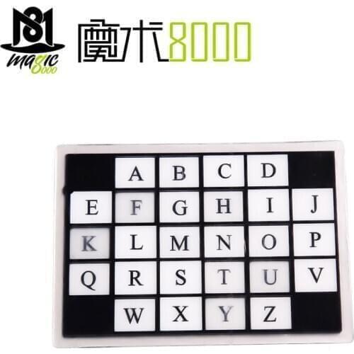 Alphabet Prediction Card Magic Prediction Set Magician Tricks Stage Street Performance Props Prediction Children Children Magic