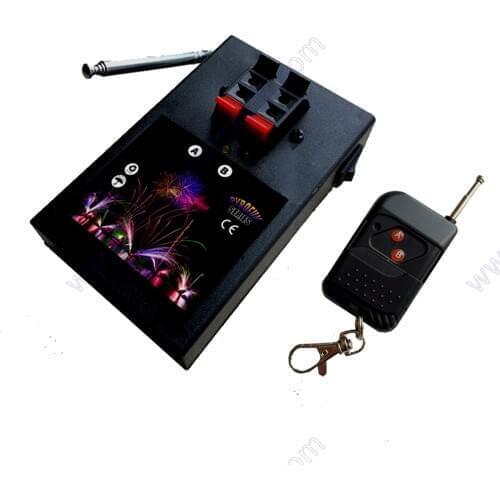 2 Cues Channels Wireless Remote Control Firing System Igniter Trigger Machine Firework Device Wedding Dj Party Pyrotechnic Show