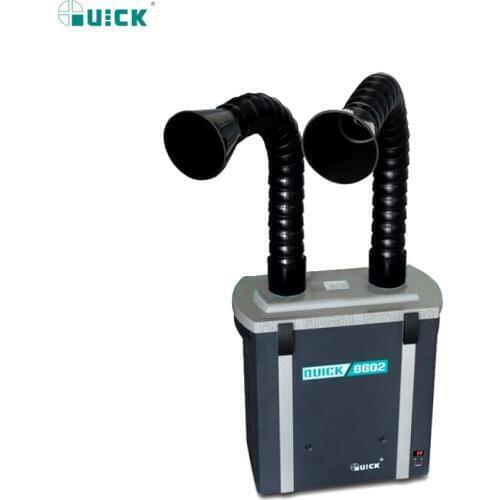 QUICK 6602 Solder smoking apparatus Two position Position Smoke Purification System with Adjustable Air Volume directional duct