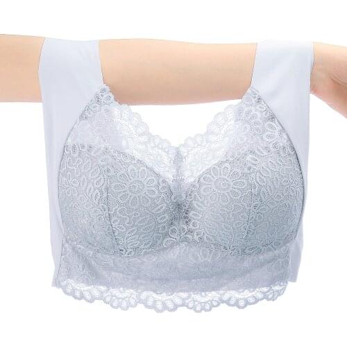 Meizimei Wire Free Lace Bras for Women Plus Size Vest Lingerie Thin Cup Brassiere BH Eveyday Wear 5XL 6XL Sexy Push Up Soft