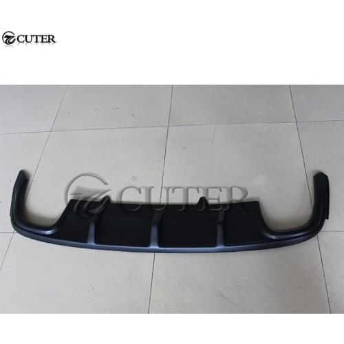 CC PP Rear Back Bumper Spoiler Diffuser Four out exhaust lip for Volkswagen CC stying 09-12