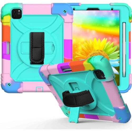 For iPad Pro 11 2020 Case 360 Rotating Stand Cover with Stylus Pencil Holder Tablet Case for iPad Pro 11 2nd 1st Generation