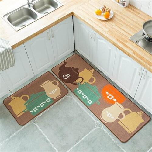 Long Kitchen Mat Bath Carpet Floor Mat Home Entrance Doormat Tapete Absorbent Bedroom Living Room Floor Mats Modern Kitchen Rug