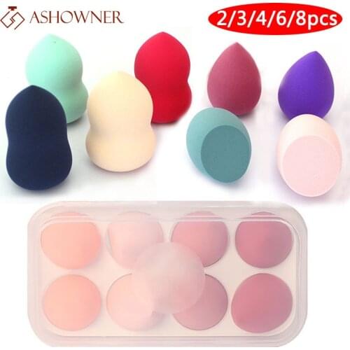 Foundation Sponge Makeup Cosmetic for face Make Up Puff womens cosmetics Tools Powder Puff Makeup Sponge with Storage Box