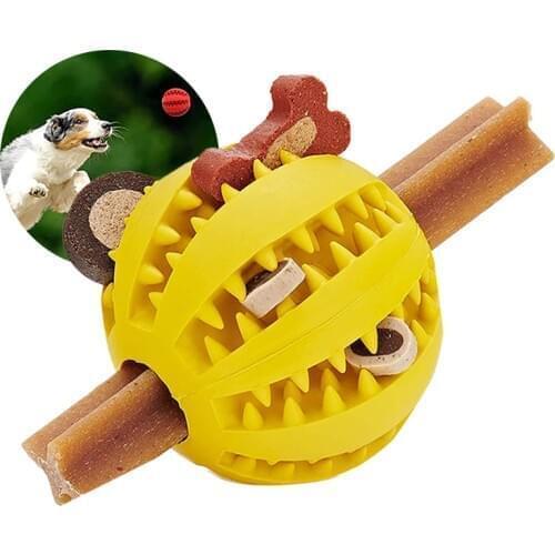 Things Dog toys for small puppy big dogs pet toy bite resistant rubber food dropping ball mint flavor tooth cleaning teether