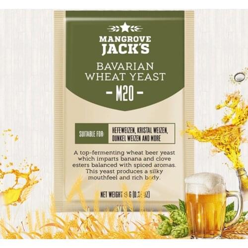 M20 Bavarian Wheat Import Yeast Mangrove Jacks Family Brewing Fermented Beer Yeast Powder 10g Brewing Accessories 1PCS