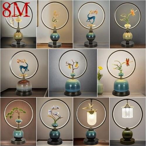 8M Ceramic Table Lamps Desk Light Luxury Contemporary Brass for Living Room Creative Bed Room