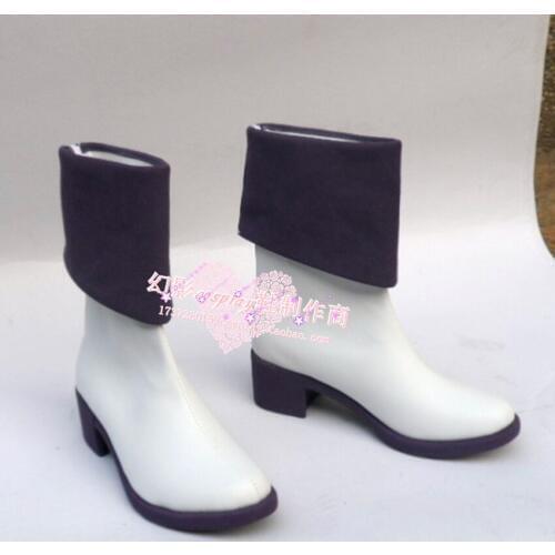 Salamander Fire Halloween Short White Cosplay Shoes Boots H016