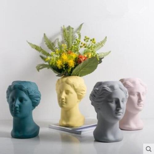 Creative Crafts, Nordic Art, Venus Head Statue Statue Decoration, Living Room Home Decoration Vase