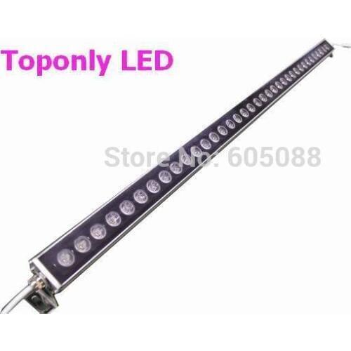 IP65 outdoor DC24v 1m linear rgb wall washer bar lighting with 36pcs 1w Edison high power leds R/G/B/W/Y/RGB colors available