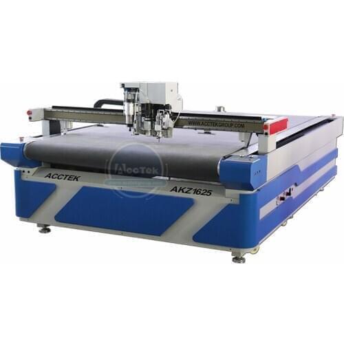 Fabric Industry Circult Knife Cutting Machine With Auto Feeding System 1625 Oscillating Knfe Cutting Machine For Advertising