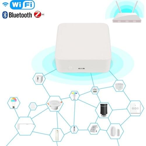 Tuya Multi-mode Gateway WiFi+Bluetooth+Zigbee multi-protocol communication Gateway tuya/smart life APP Remote Control
