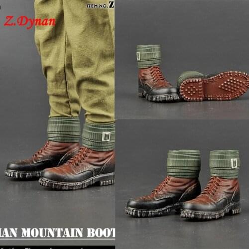 In stock 1:6 Scale male soldiers shoes Mountain combat boots Army Hollow boots fit 12 inches tbl ph action figure body