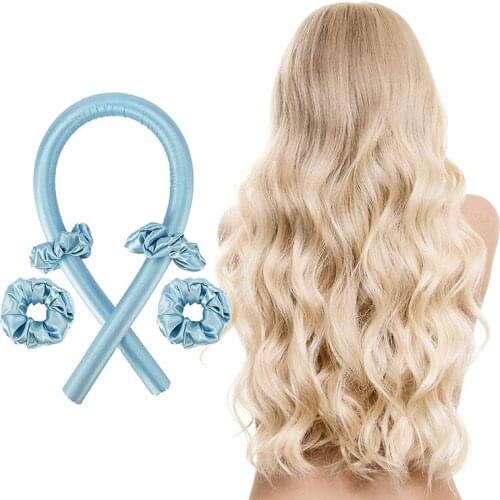 Heatless Curling Rod Headband No Heat Curls Ribbon Hair Rollers Sleeping Hair Curlers DIY Hair Styling Tools